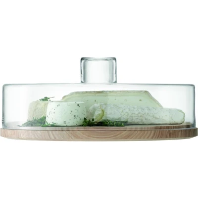Afbeelding van L.S.A. Lotta Serveerplateau met Stolp ø 32 cm Transparent / Glass