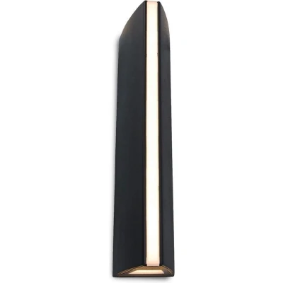 Afbeelding van Lutec LEO 6939412011646 LED buitenlamp (wand) 14 W Zwart