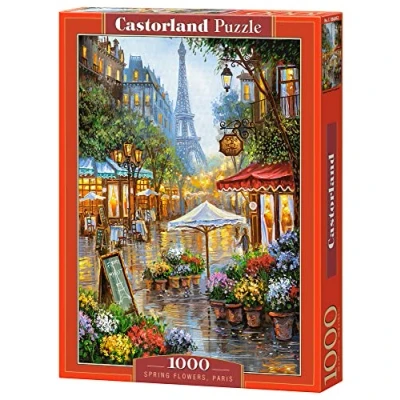 Image de Puzzle Castorland Fleurs de Printemps Paris, 1000 pièces
