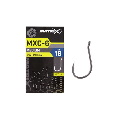 Afbeelding van Matrix MXC 6 Barbless Eyed (10 pcs) Maat : size 20