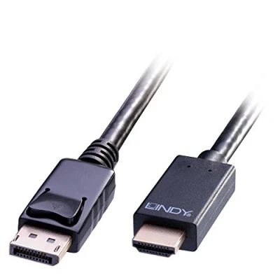 Afbeelding van LINDY 36922 DisplayPort kabel / HDMI Adapterkabel stekker, A stekker 2.00 m Zwart