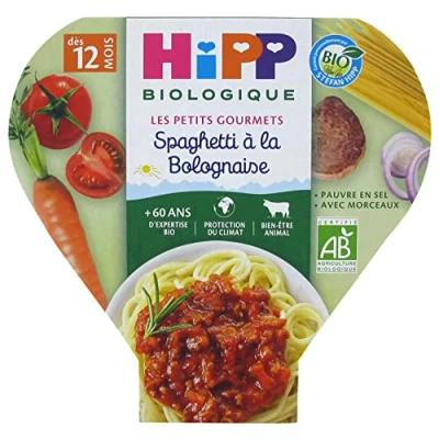 Afbeelding van HiPP Les Petits Gourmets Spaghetti Bolognese van 12 Maanden Biologisch 230 g