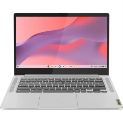 Image de Lenovo IdeaPad Slim 3 Chrome 14M868 82XJ Kompanio 520 jusqu&#039;à 2.05 GHz OS Mali G52 2EE MC2 4 Go RAM 64 eMMC 14&quot; TN 1920 x 1080 (Full HD) Wi Fi 6, Bluetooth gris nuage clavier : Français