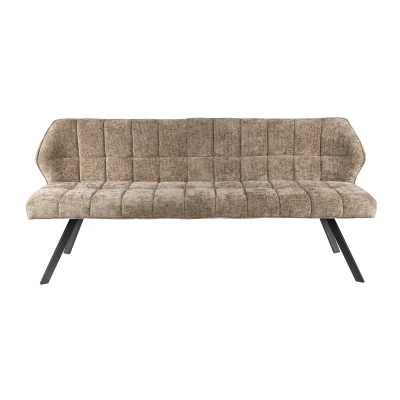 Afbeelding van Keelan eetkamerbank raster champagne