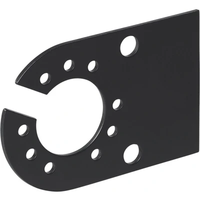 Afbeelding van Pro Plus Stekkerdooshouder Metaal 12 x 8 cm Zwart Geschikt voor 7 en 13 Polige Stekkerdoos blister