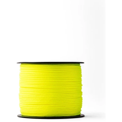 Afbeelding van SNURO nylontouw (2mm, 100M, fluogeel) robuust gevlochten fluorescerend touw van polyamide voor elke toepassing weerbestendig en o.a. ideaal metsel vloerderswerken, tuinaanleg enz.