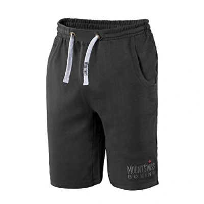 Afbeelding van Mount Swiss Korte herenbroek, 100% katoen, oversized tot 6XL, Antraciet