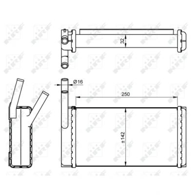 Afbeelding van Kachelradiateur, interieurverwarming NRF 54265