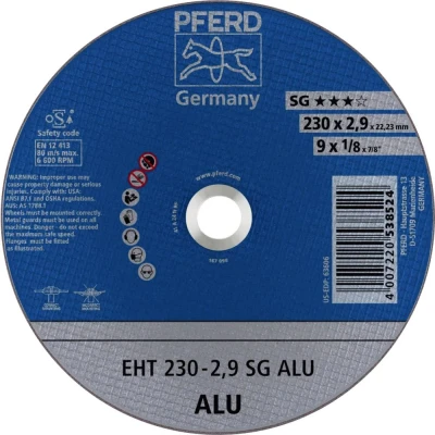 Afbeelding van PFERD EHT 230 2,9 SG ALU 61328323 Doorslijpschijf recht mm 25 stuk(s) Aluminium, Non ferrometaal