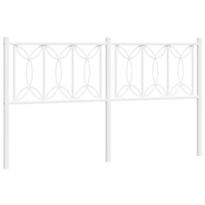 Afbeelding van Hoofdbord 150 cm metaal wit