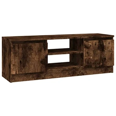 Afbeelding van vidaXL TV kast met deur, gerookt eiken, 102 x 30 36 cm