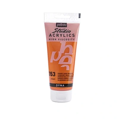 Afbeelding van Pébéo 837353 Studio acrylverf, 100 ml, oranje/geel