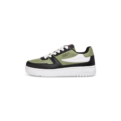 Afbeelding van Fila Fxventuno Uniseks sneakers voor kinderen, Zwarte olie groen