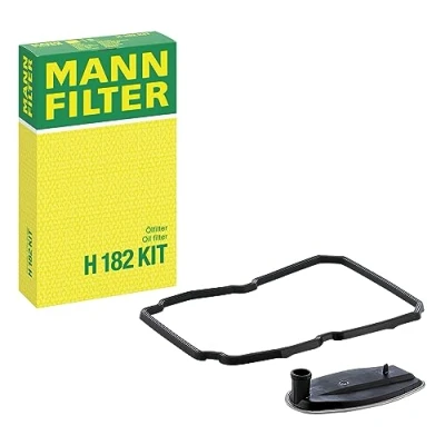 Afbeelding van MANN FILTER Oliefilter voor automatische transmissie H 182 KIT Transmissiefilter met oliebakafdichting auto&#039;s en bussen