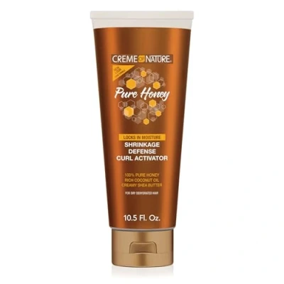 Image de Creme of Nature Pure Honey, Crème Activatrice Boucles à l&#039;Huile de Coco, Beurre Karité et Miel, Soin des Cheveux Bouclés, Frisés Crépus, Hair Curler, Produit Sans Sulfates 310ml