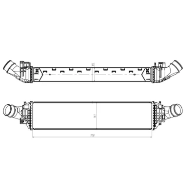 Afbeelding van NRF 309047 Intercooler AUDI: A6 C7 Avant