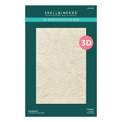 Afbeelding van Spellbinders Evergreen 3D reliëfmap uit de Sealed for Christmas collectie