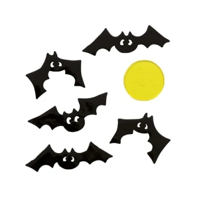 Afbeelding van Fiestas Guirca Raamdecoratie Gel Vleermuizen (20x25cm) Halloween Decoratie Versiering