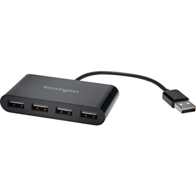 Afbeelding van Kensington USB 2.0 Hub mini 4 poorten randapparatuur voor laptop