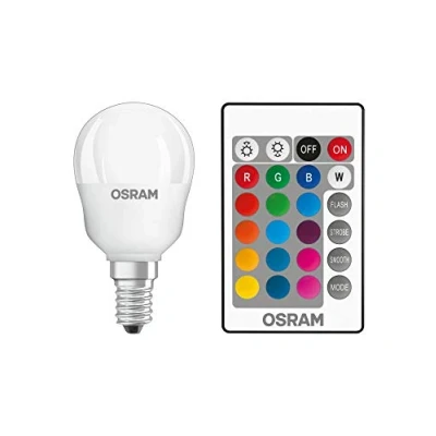Afbeelding van 4 stuks Osram LED kogellamp E14 4.2W 250lm RGBW incl. afstandsbediening