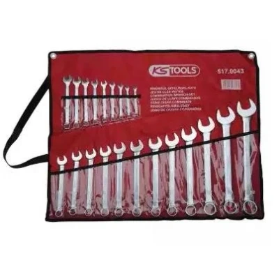 Afbeelding van KS TOOLS 517.0043 Set ring / steeksleutel