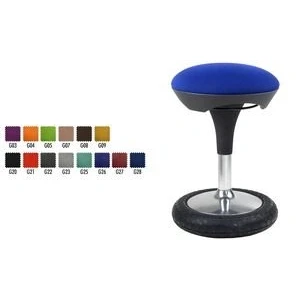 Afbeelding van Topstar Sitness 20 kruk, stoffen bekleding, donkerblauw