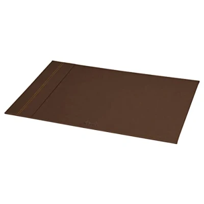 Afbeelding van RHODIA 194477C handonderlegger, brons, 60 x 40 cm, oranje buitenkant van kunstleer, collectie Home Office Rhodiarama, organisatie voor kantoor en opslag design