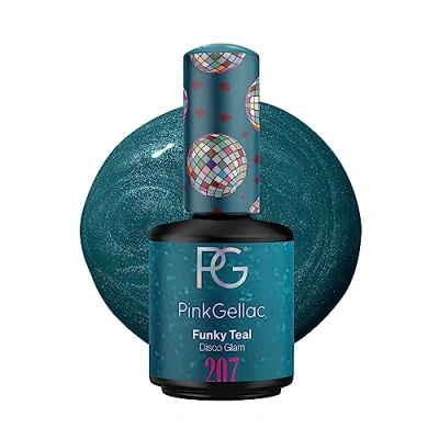 Afbeelding van Pink Gellac 207 Funky Teal Gel Nagellak 15 Ml
