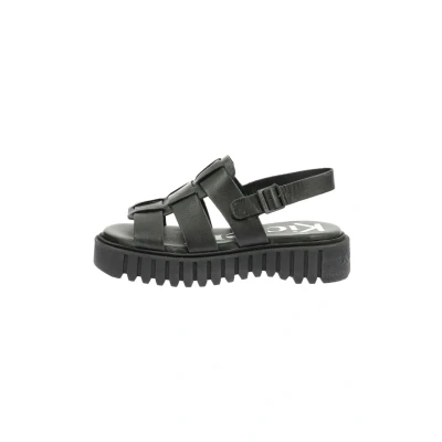 Afbeelding van KICKERS Femme FALIYA Sandale Plate, Noir, 41 EU, EU