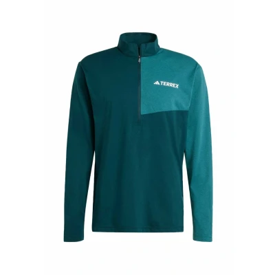 Afbeelding van adidas Terrex Multi Climacool Longsleeve met Halflange Rits Heren Groen XS