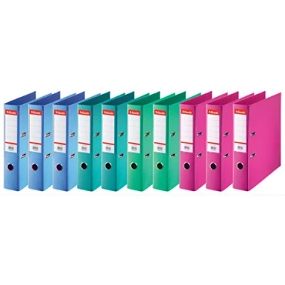 Afbeelding van Esselte, Standaard, verpakking met 10 ordners, gesorteerd, rug 75 mm, A4, PP, 624178