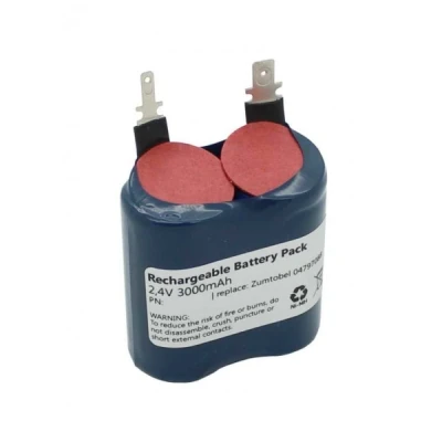 Afbeelding van Noodverlichting batterij NiMH 2.4V 3000mAh F1x2 Sub C met Faston aansluiting geschikt voor Zumtobel 04797088
