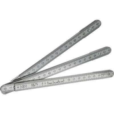 Afbeelding van Duimstok alu blank 1m mm