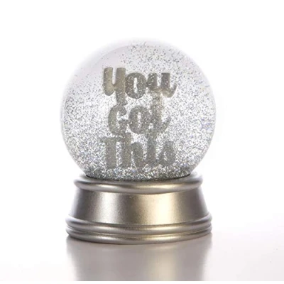 Afbeelding van Boxer Gifts You Got This inspirerende en motiverende glitter sneeuwbal Oprecht cadeau voor haar, zwangerschap, universiteitsexamens, nieuwe baan, geld