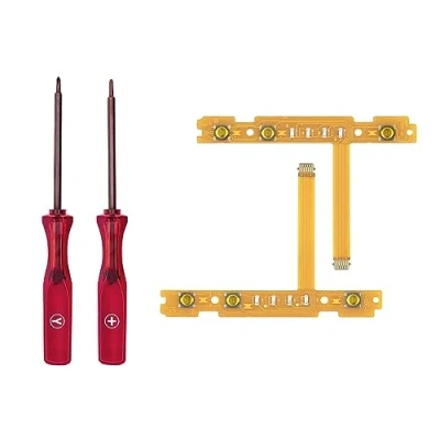 Afbeelding van Tolesum SL/SR sync kabel knop met 2 stuks schroevendraaier reparatie gereedschap accessoires voor NS Joy Con Switch