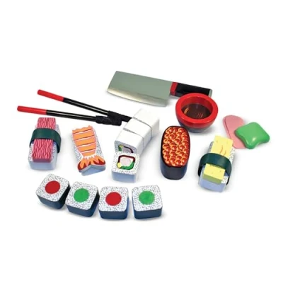 Afbeelding van Melissa &amp; Doug 12608 spel voor het snijden van houten sushi
