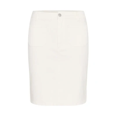 Afbeelding van Kaffe Kakarla Twill Jeansrok, Dames, Maat: 42, Chalk