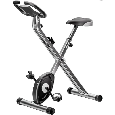 Afbeelding van Sportana Hometrainer Fiets Fitness Inklapbaar Zilver