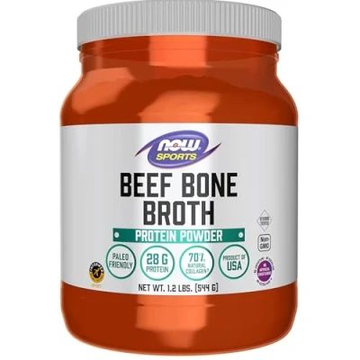 Afbeelding van NOW Bone Broth, Beef Powder 544G