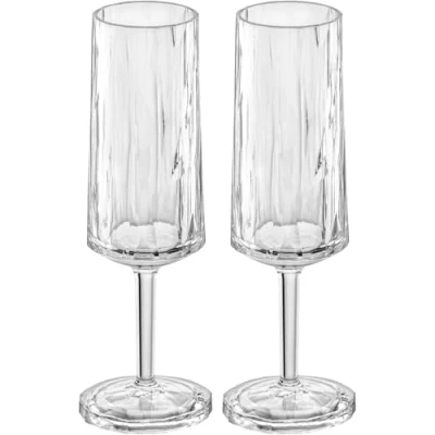 Afbeelding van Koziol Club No.14 Superglas 100ml Set van 2 Crystal Clear