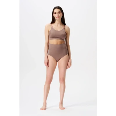 Afbeelding van Zwangerschaps Naadloze slip Lee post partum Sensil Breeze Deep Taupe XS/S