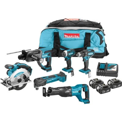 Afbeelding van Makita 18 V Combiset Voor Divers Zaag , Boor En (Slag)Schroefwerk DLX6038T