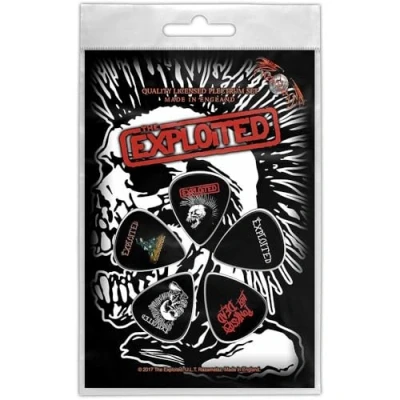 Afbeelding van The Exploited Skull Plectrum 5 pack