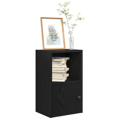 Afbeelding van vidaXL Boekenkast 31x24x52 cm bewerkt hout zwart eikenkleurig