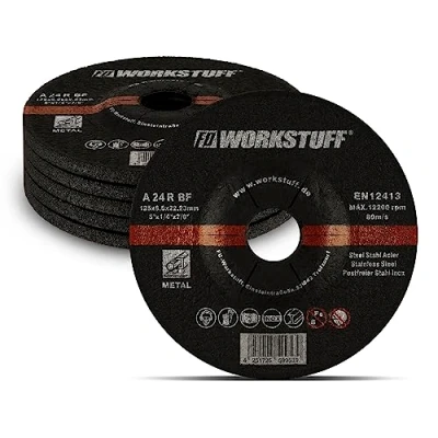 Afbeelding van FD Workstuff 5 stuks slijpschijven Ø 125 x 6 mm, voor haakse slijpers, staal en non ferrometaal.