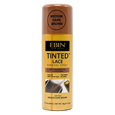 Afbeelding van EBIN Tinted Lace Aerosol Spray Medium Dark Brown 80ml