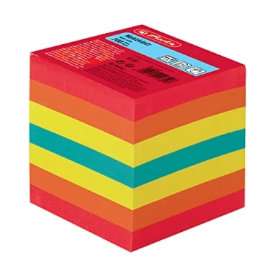 Image de herlitz bloc de fiches 90 x mm, multicolore, 80 g/qm