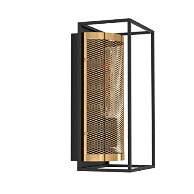 Afbeelding van EGLO Nohales Wandlamp E27 32 cm Zwart/Goud Staal