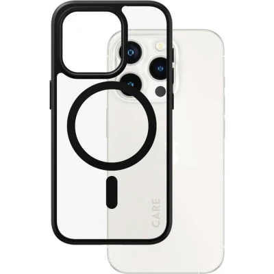 Afbeelding van CARE by PanzerGlass Flagship Case Transparant Urban Combat w. Zwart MagSafe iPhone 15 Pro