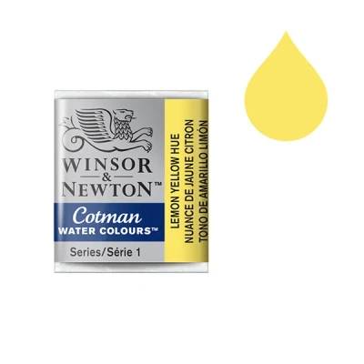 Image de Winsor &amp; Newton Cotman aquarelle (demi godet) 346 nuance de jaune citron